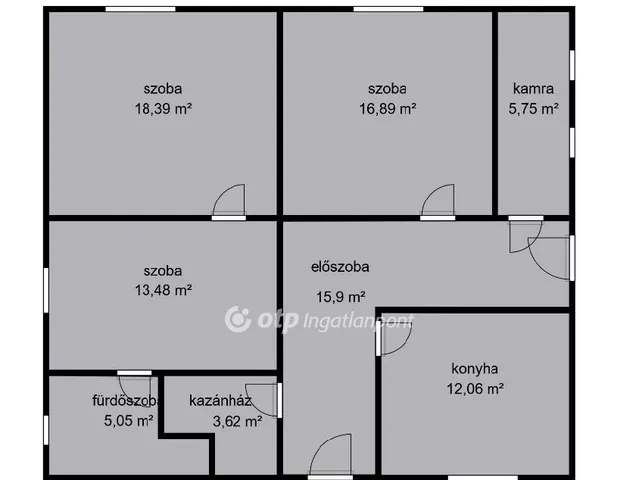 Eladó ház Mezőkovácsháza, Vasútállomás 92 nm