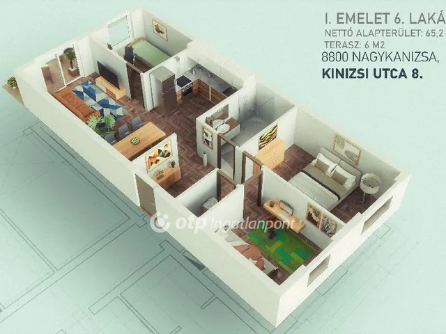 Eladó lakás Nagykanizsa, Belváros 68 nm