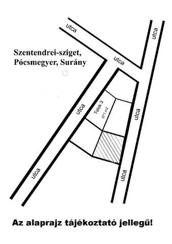 Eladó telek Pócsmegyer, Surány2 571 nm