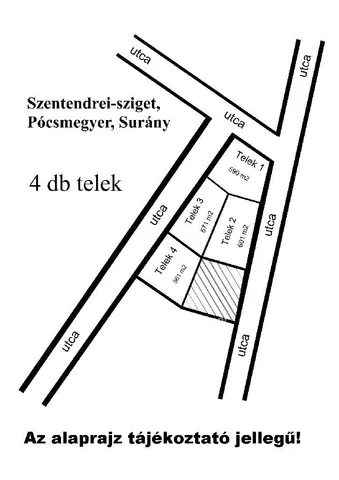 Eladó telek Pócsmegyer, Surány2 2323 nm