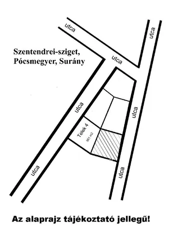 Eladó telek Pócsmegyer 561 nm