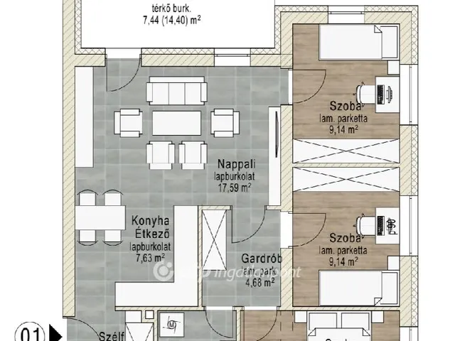 Eladó lakás Pápa, Központ 84 nm