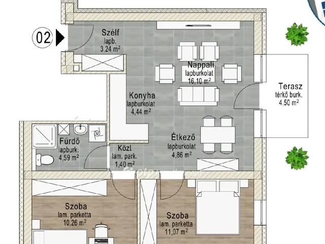Eladó lakás Pápa, Központ 60 nm