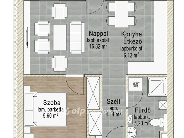 Eladó lakás Pápa, Központ 45 nm