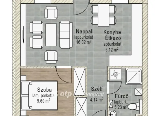 Eladó lakás Pápa, Központ 45 nm