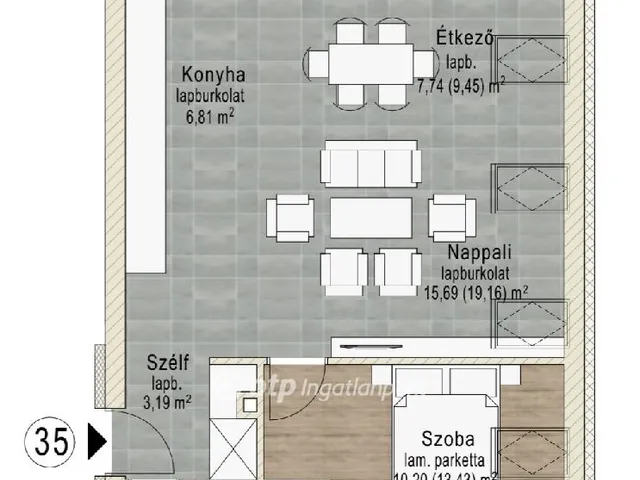 Eladó lakás Pápa, Központ 54 nm