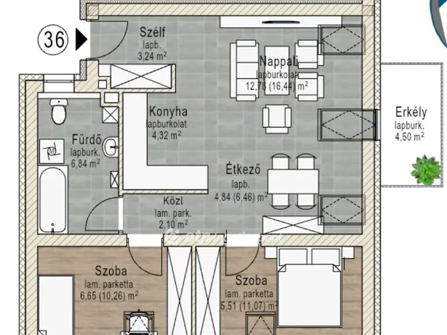 Eladó lakás Pápa, Központ 50 nm