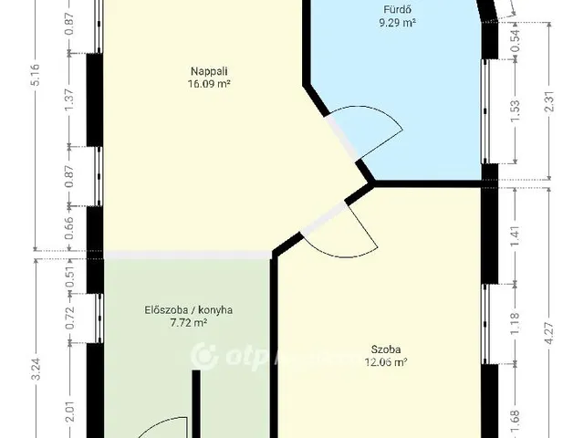 Eladó lakás Pápa, Belváros 41 nm