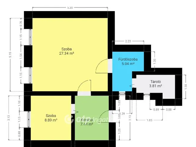 Eladó lakás Pápa, Belváros 53 nm