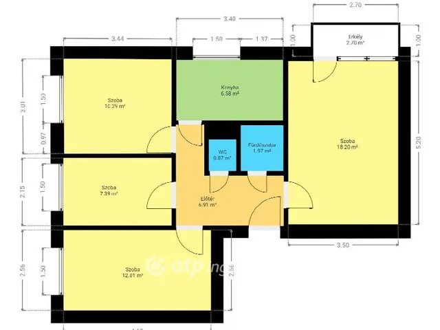 Eladó lakás Pápa 68 nm