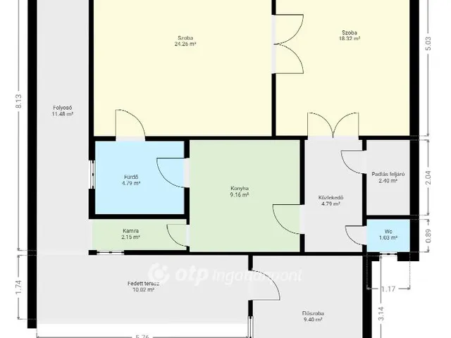 Eladó ház Pápa, Belváros 76 nm