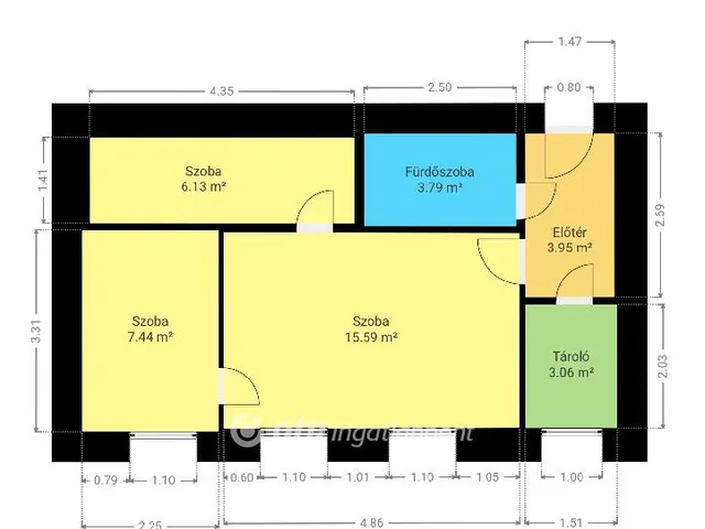 Eladó lakás Pápa, Belváros 42 nm