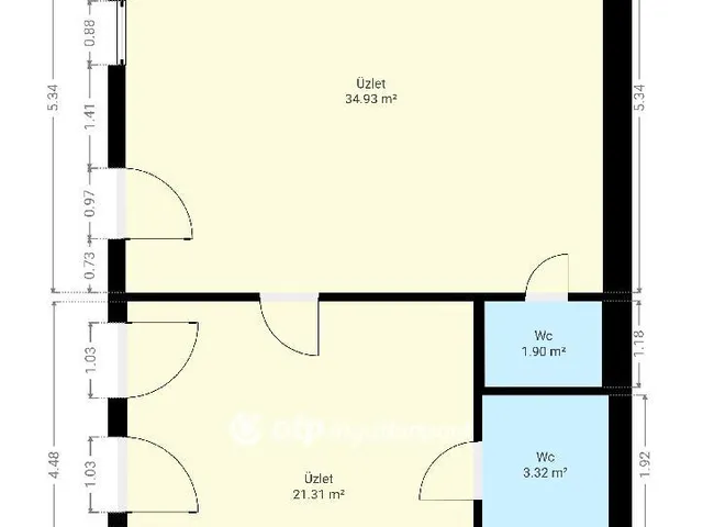 Eladó kereskedelmi és ipari ingatlan Pápa, Belváros 64 nm