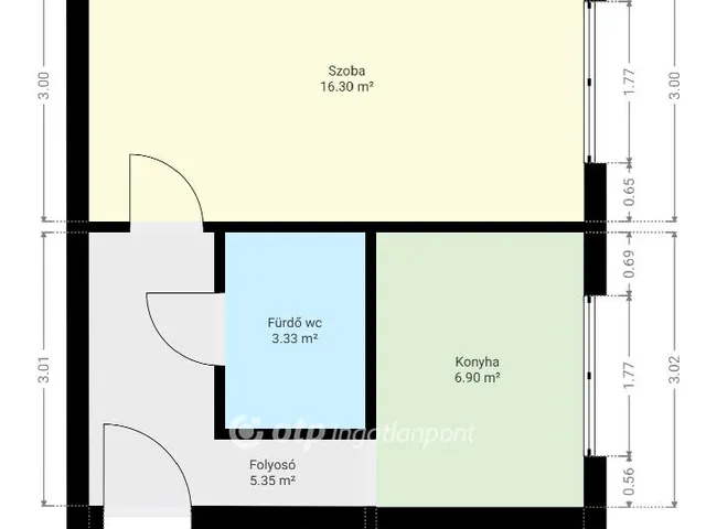 Eladó lakás Pápa 32 nm