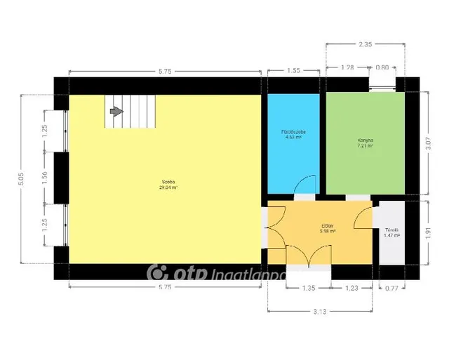 Eladó lakás Pápa, Belváros 46 nm