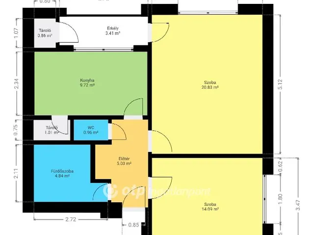 Eladó lakás Celldömölk, Mikes-lakótelep 60 nm