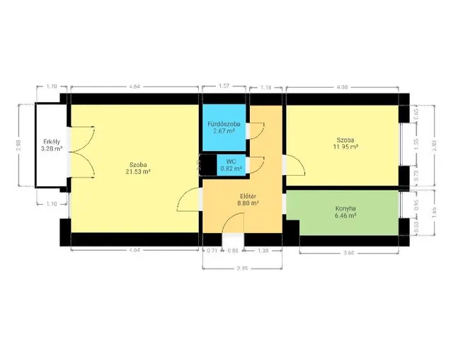 Eladó lakás Ajka 54 nm