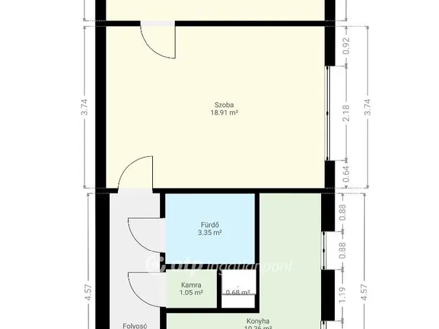 Eladó lakás Pápa, Belváros 50 nm