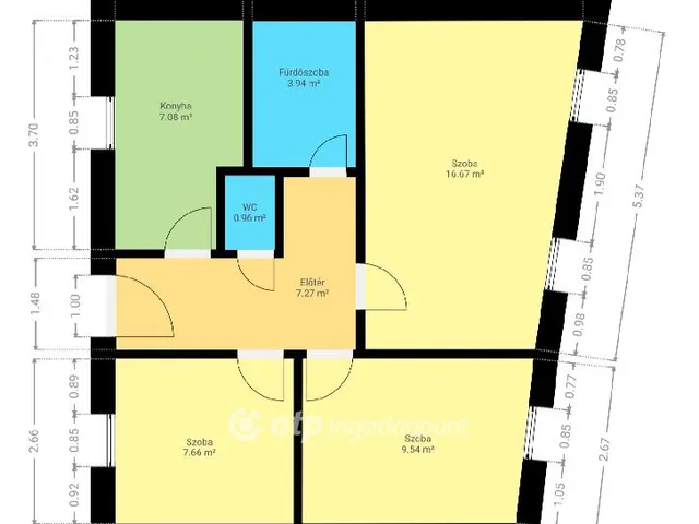 Kiadó lakás Pápa, Belváros 55 nm