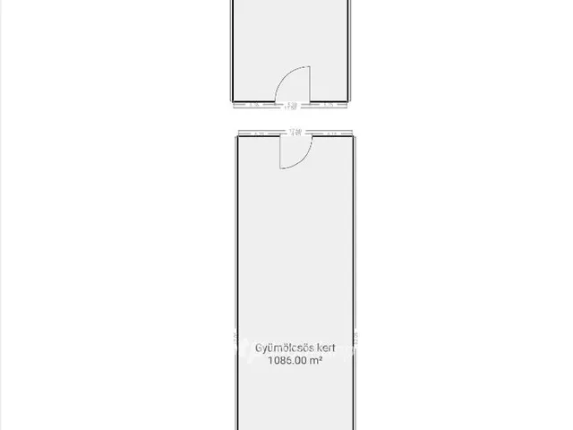 Eladó telek Pápa, Kishegy 1733 nm