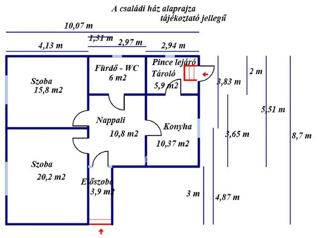 Eladó ház Nagykőrös, Központ 73 nm