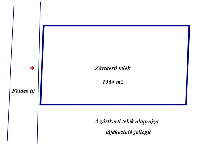 Eladó telek Nagykőrös, Tázerdő 1564 nm