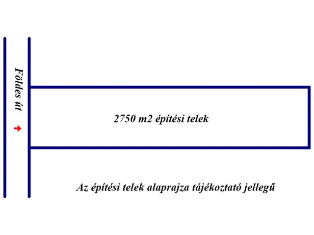 Eladó telek Helvécia 2750 nm