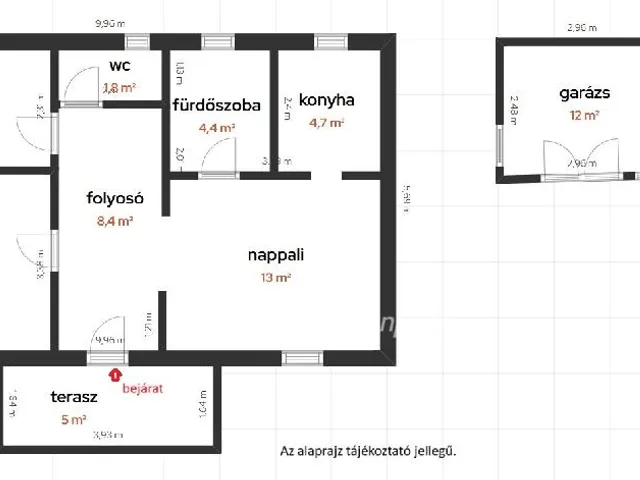 Eladó ház Vezseny 55 nm