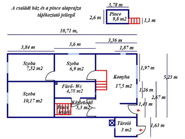 Eladó ház Pilis 55 nm