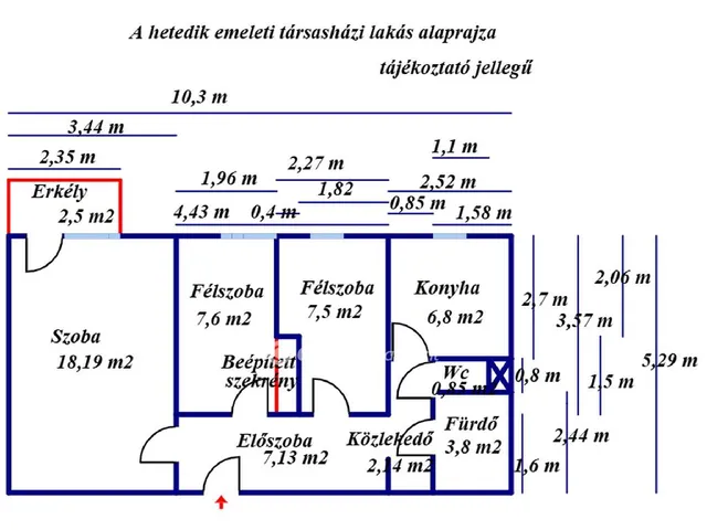 Eladó lakás Szolnok, Széchenyi-lakótelep 54 nm
