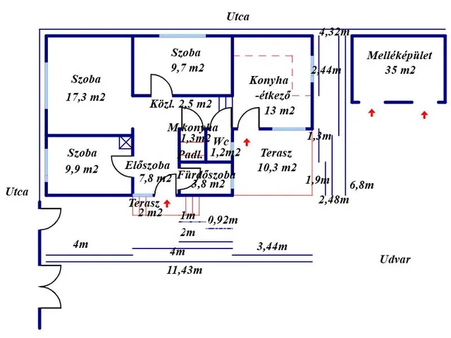 Eladó ház Törtel 68 nm