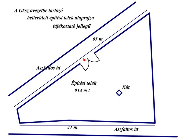 Eladó telek Tiszakécske 914 nm