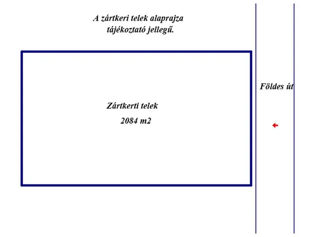 Eladó telek Nagykőrös 2084 nm