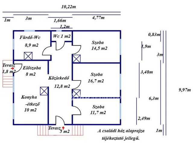 Eladó ház Tiszasüly 84 nm