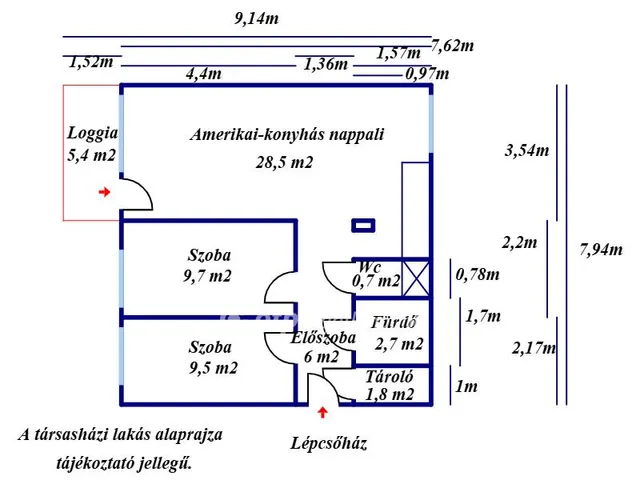 Eladó lakás Kecskemét, Hunyadiváros 62 nm