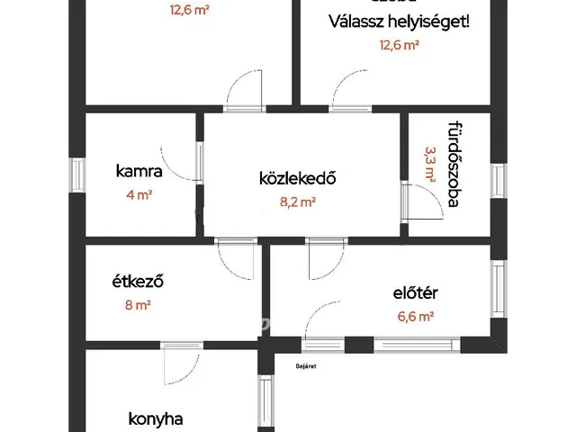 Eladó ház Tiszajenő 67 nm