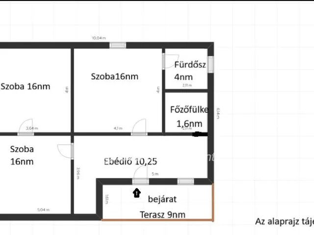 Eladó ház Tiszajenő 63 nm
