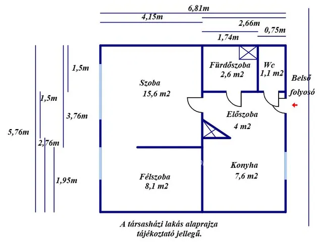Eladó lakás Kecskemét 39 nm