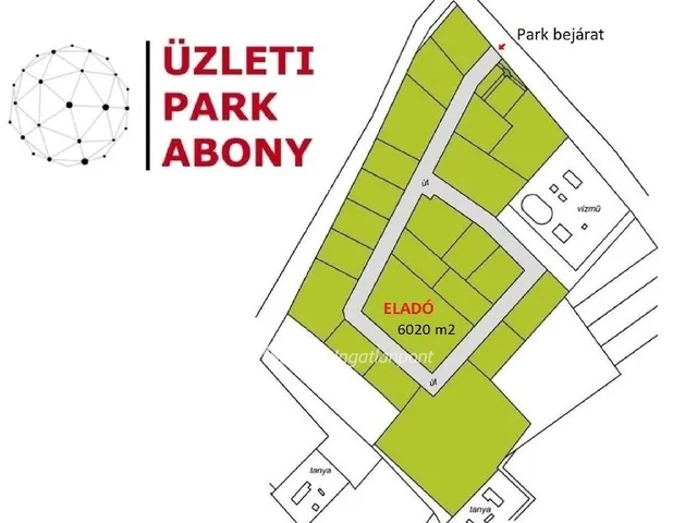 Eladó telek Abony 6020 nm