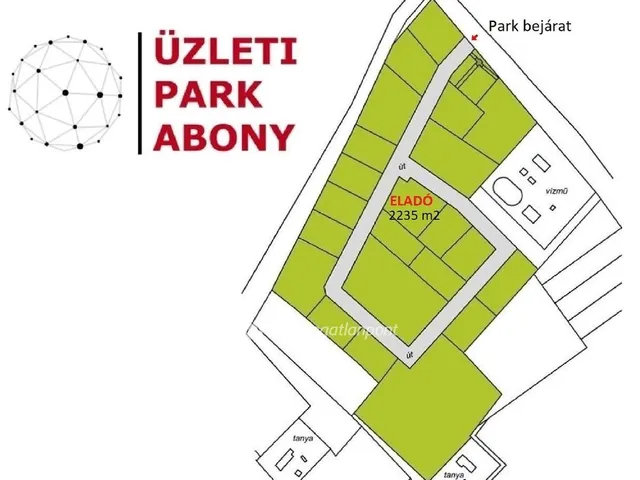 Eladó telek Abony 2235 nm