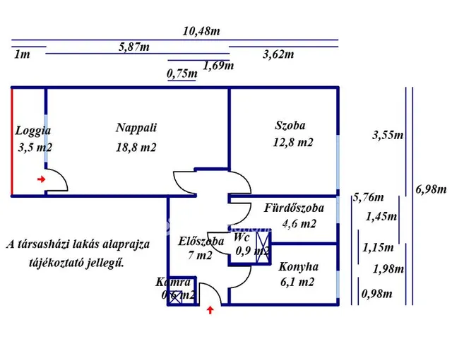 Eladó lakás Nagykőrös 55 nm
