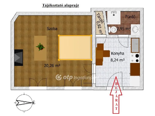 Eladó lakás Budapest IV. kerület 32 nm