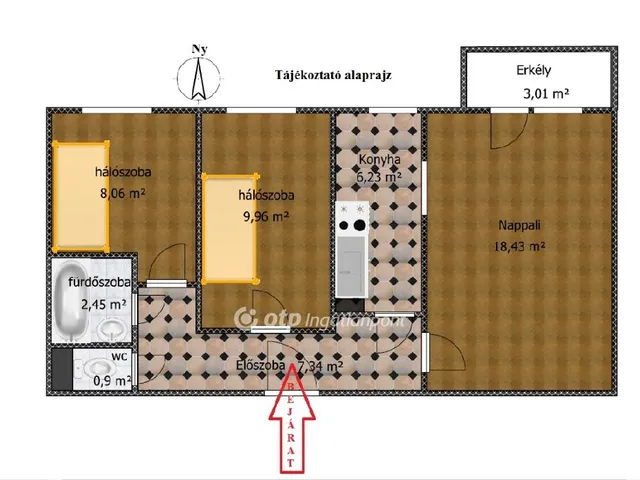 Eladó lakás Budapest XV. kerület 55 nm