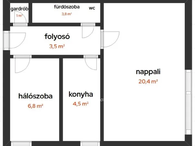 Eladó lakás Budapest XV. kerület 41 nm