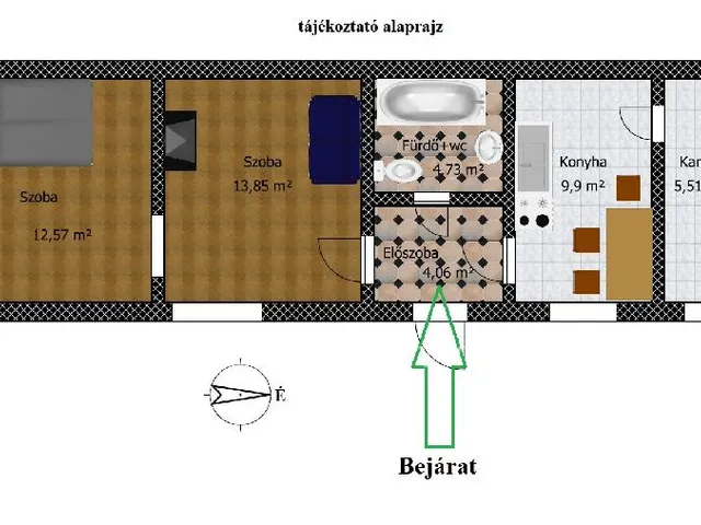 Eladó lakás Budapest III. kerület 51 nm