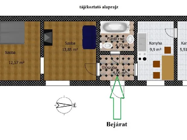 Eladó ház Budapest III. kerület 51 nm