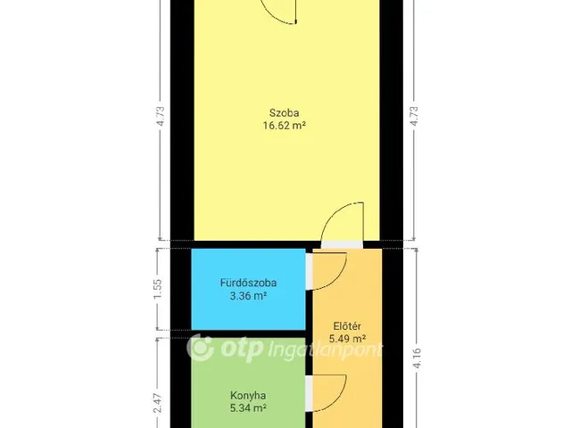 Eladó lakás Pápa, Erzsébetváros 31 nm