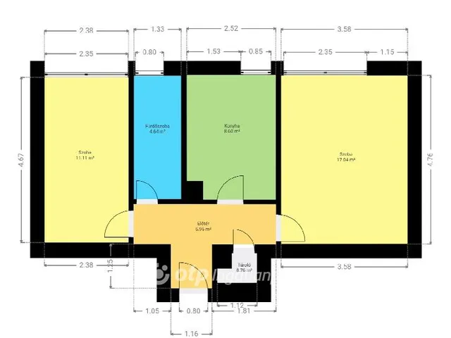 Eladó lakás Pápa 47 nm