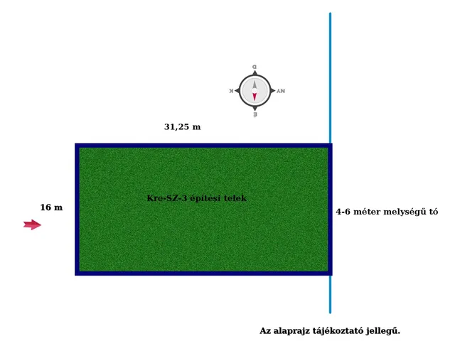 Eladó telek Dunavarsány 500 nm