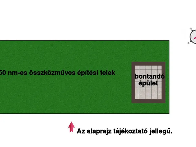Eladó telek Dabas 1350 nm